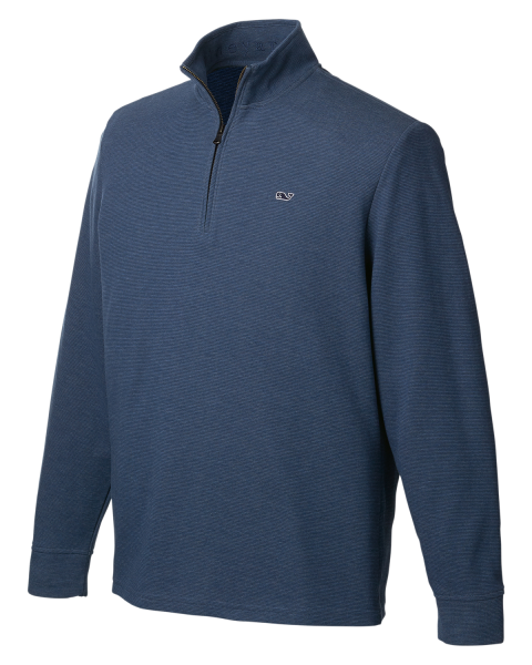 Atlanta Braves Vineyard Vines Saltwater Quarter-Zip Jacket - Light Blue